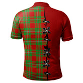 MacGregor Modern Tartan Polo Shirt - Lion Rampant And Celtic Thistle Style